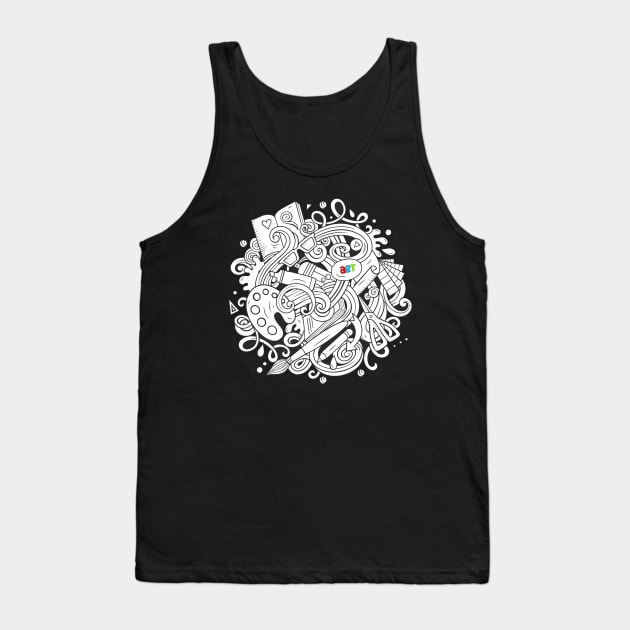 Sketchy Art Design 2 - Artists Tank Top by Peter the T-Shirt Dude